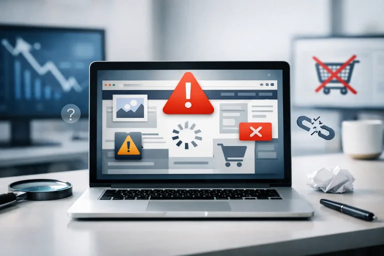 10 Top Website Mistakes Hurting Sales Today
